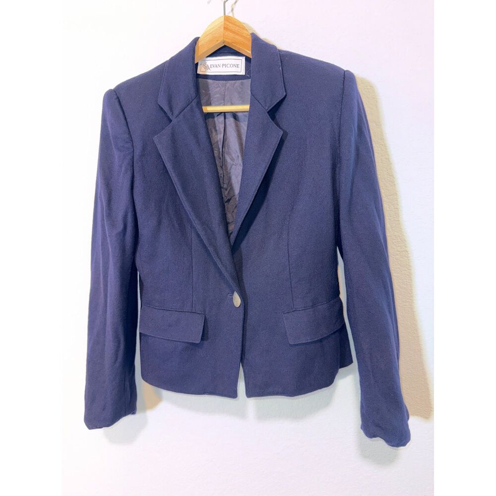 Vintage Evan-Picone Wool Blazer  — Size 4